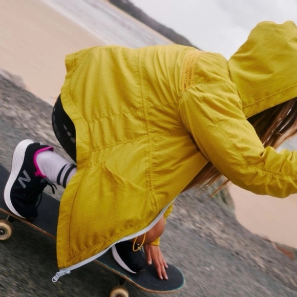 FP Movement by Free People Green Sulfer Hooded Utility Jacket Size S - Picture 2 of 14